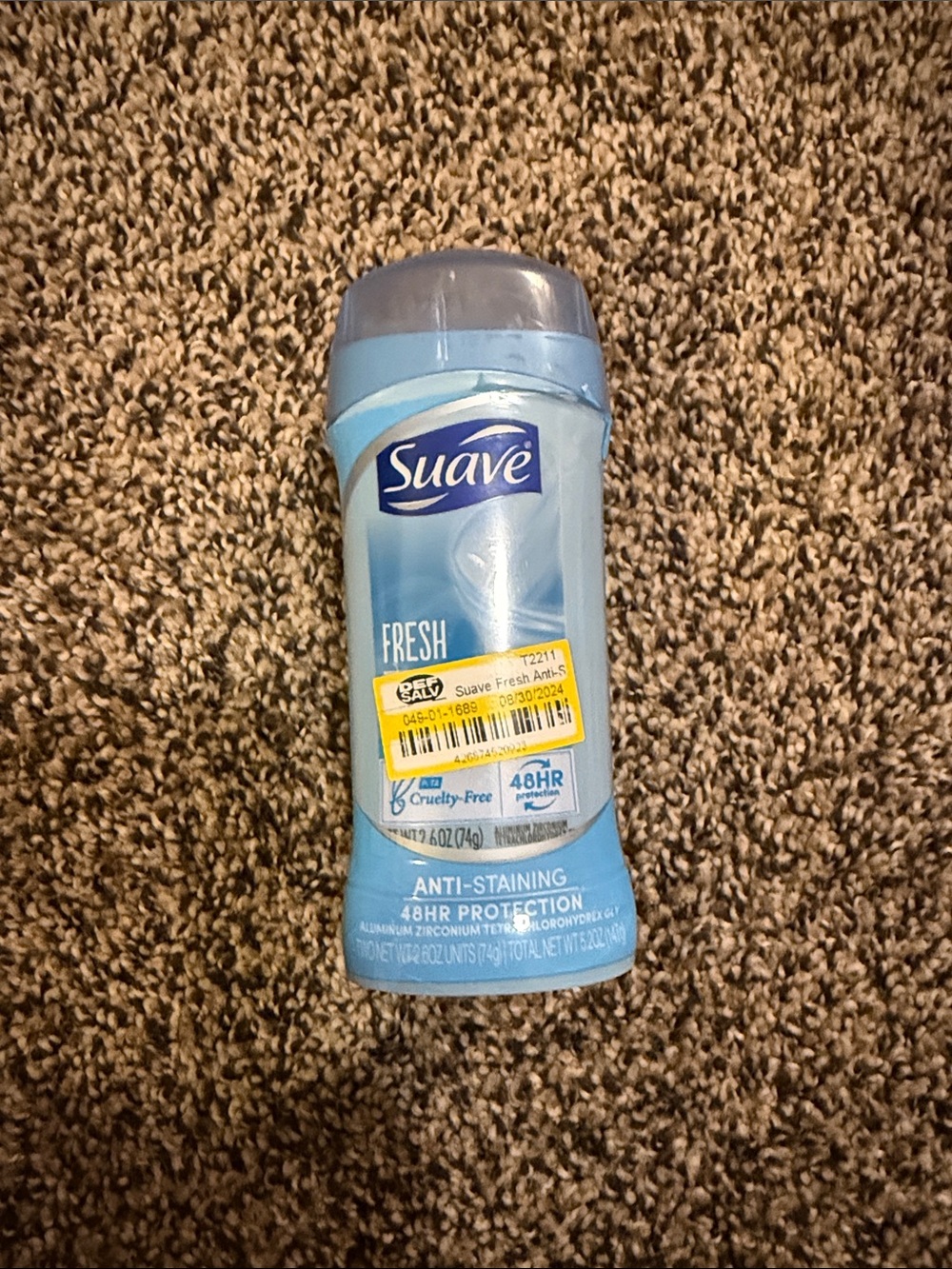 Suave Fresh Anti-Stain Deodorant Stick 2 pack